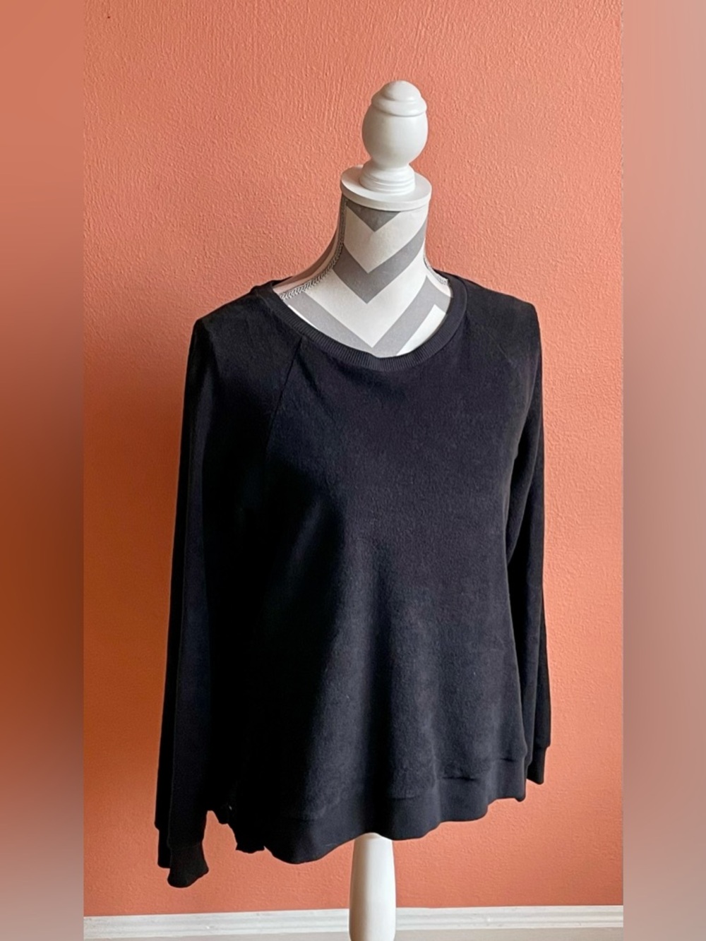 Goldie Lewinter Black Crewneck Top